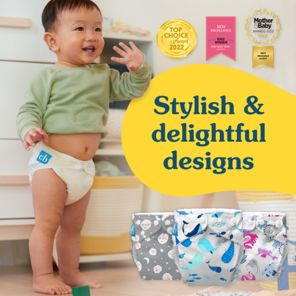 Imported washable diaper with inners - Image 4