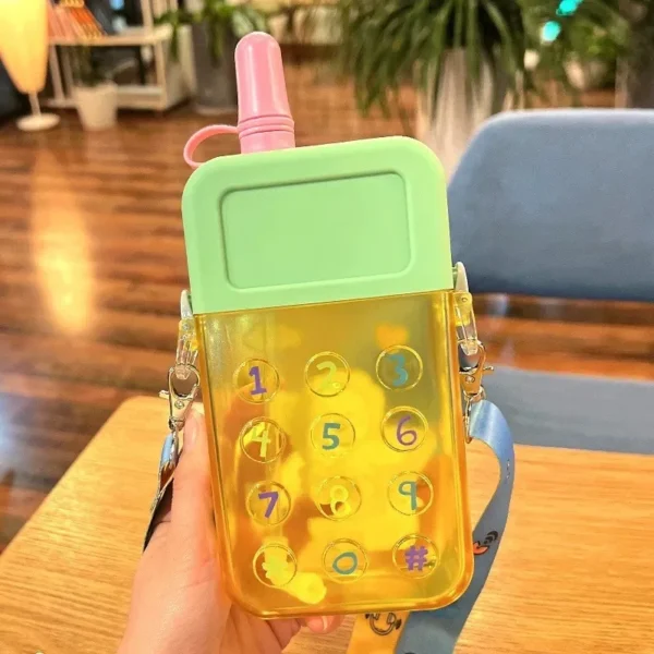 Cute Phone Straw Water Bottle - Image 8