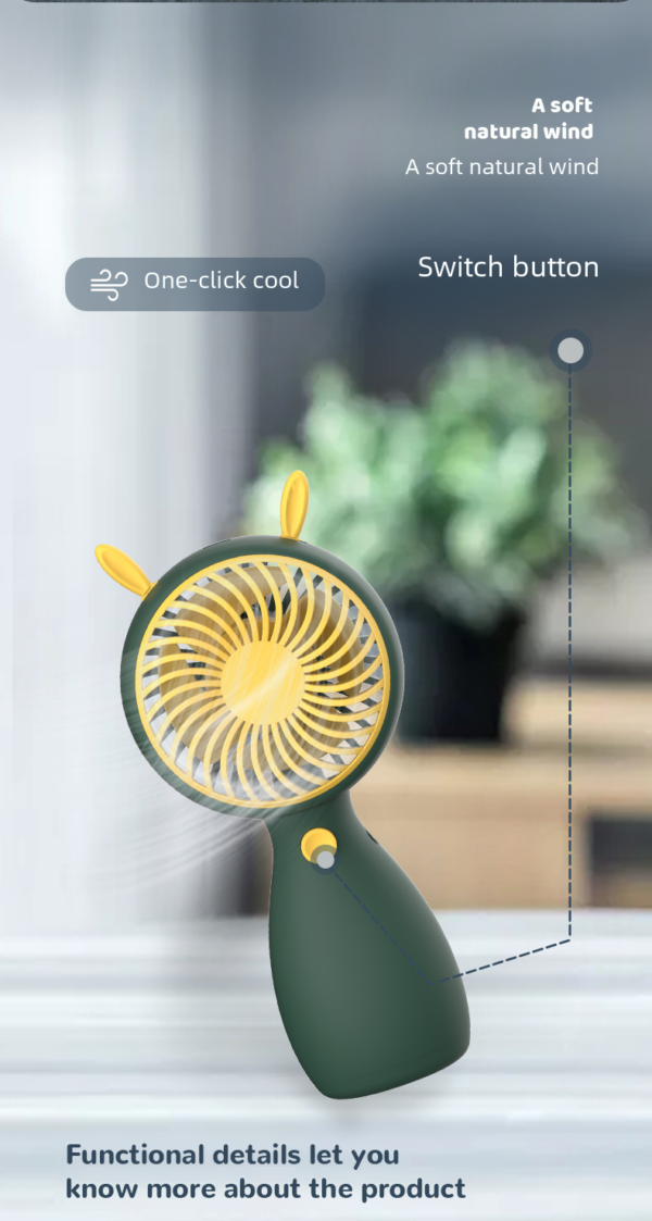 Imported Rechargeable Hand Fan - Image 7