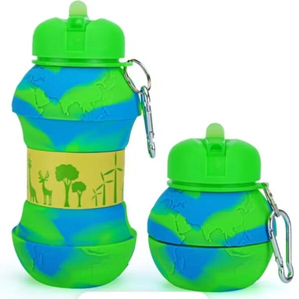 Collapsible Football Water Bottle - Image 2